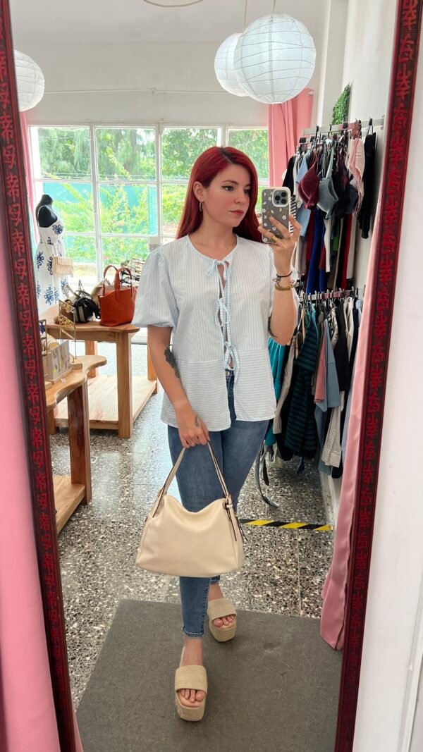 Blusas Rayadas con Lazo