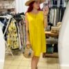 Vestido de Lino Corto Desmangado