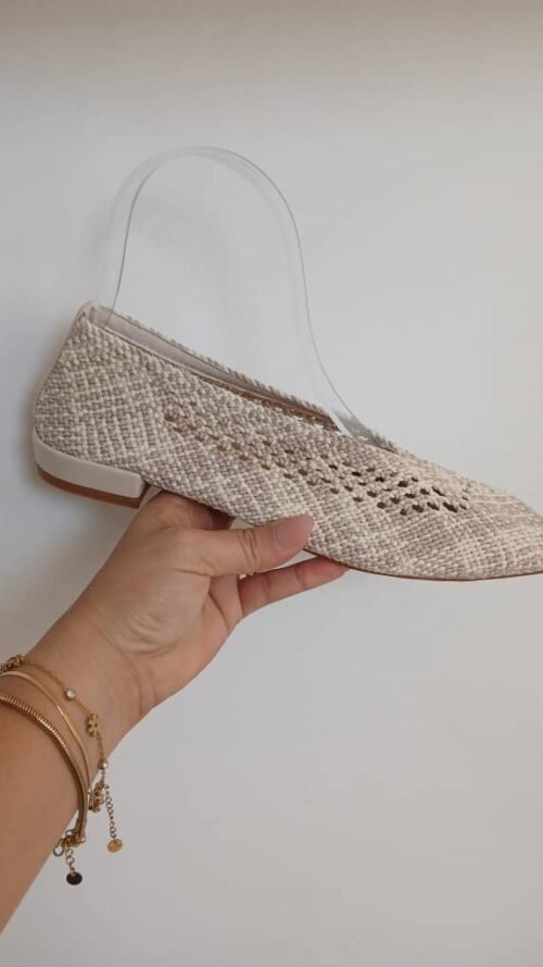 Ballerinas Tejidas Beige