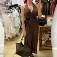 Mono Atado al Cuello Cinto Polipiel