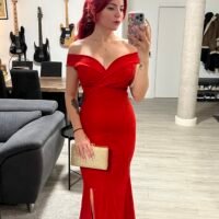 Vestido Cuello Barco