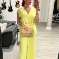 Mono Color Entero con Adornos en la Cintura