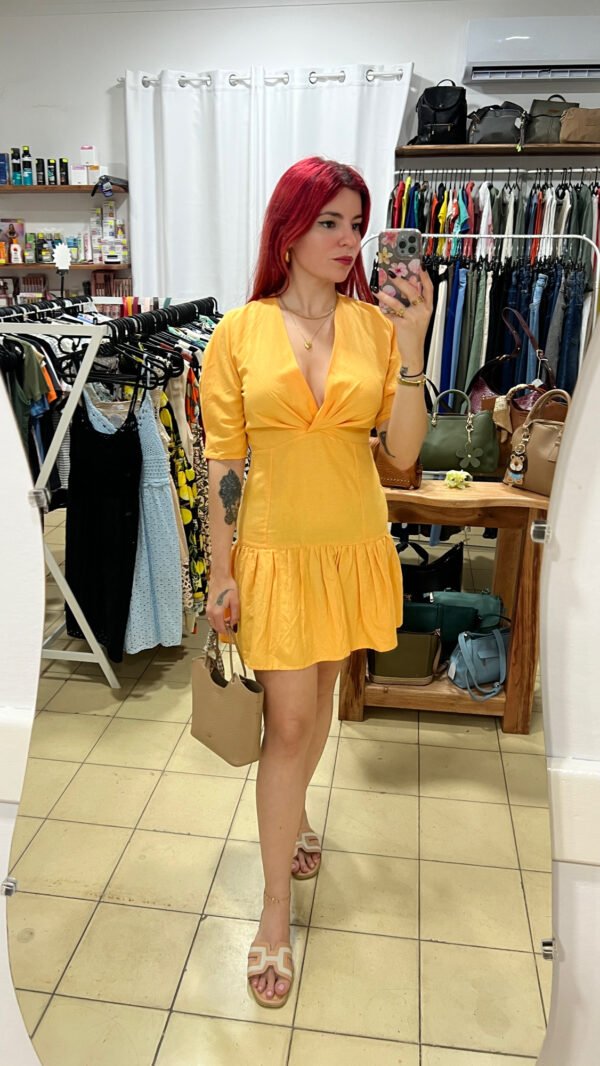 Vestido Naranja MANGO