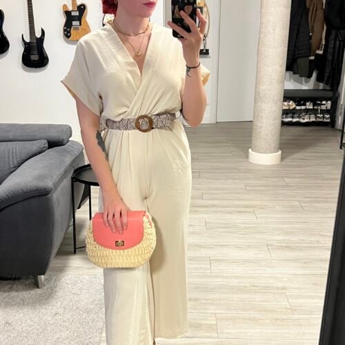 Mono Cruzado Cinto Rafia