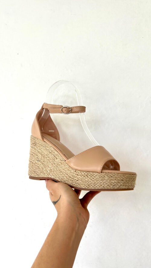 Plataformas de Rafia Rosa Palo