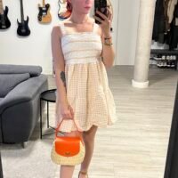 Vestido de Guinga y Serpentina