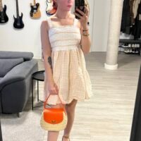 Vestido de Guinga y Serpentina