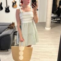 Vestido de Guinga y Serpentina