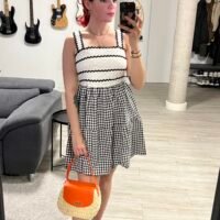 Vestido de Guinga y Serpentina