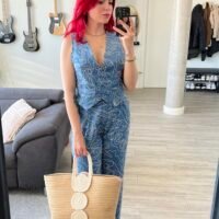 Conjunto Pantalón y Chaleco Bordado