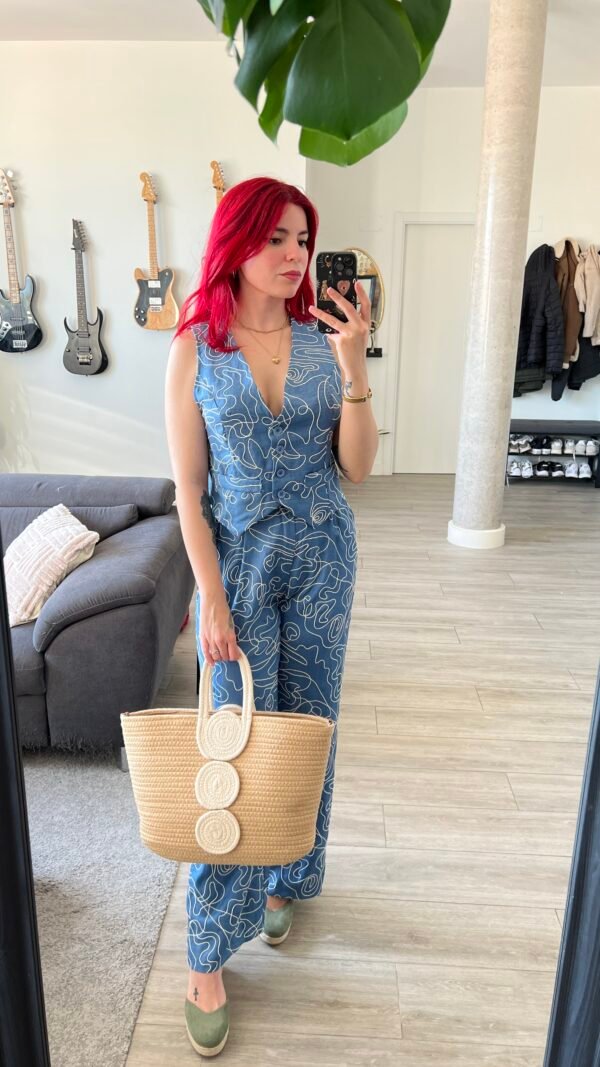 Conjunto Pantalón y Chaleco Bordado