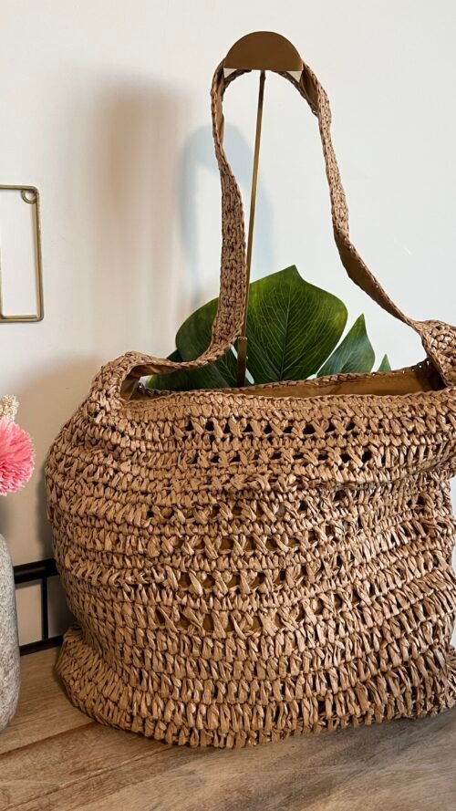 Cartera Grande de Rafia