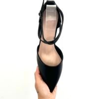 Tacón Cuadrado Puntifinos Negros