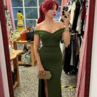 Vestido Cuello Barco