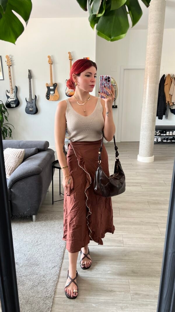 Saya Pareo con Detalles Serpentina