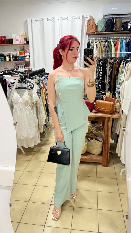 Conjunto Pantalón y Top Botones Dorados