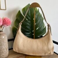 Cartera Pequeña Imitación Rafia