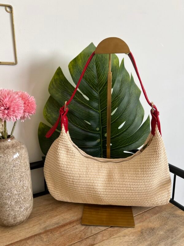 Cartera Pequeña Imitación Rafia