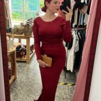 Vestido con Cola