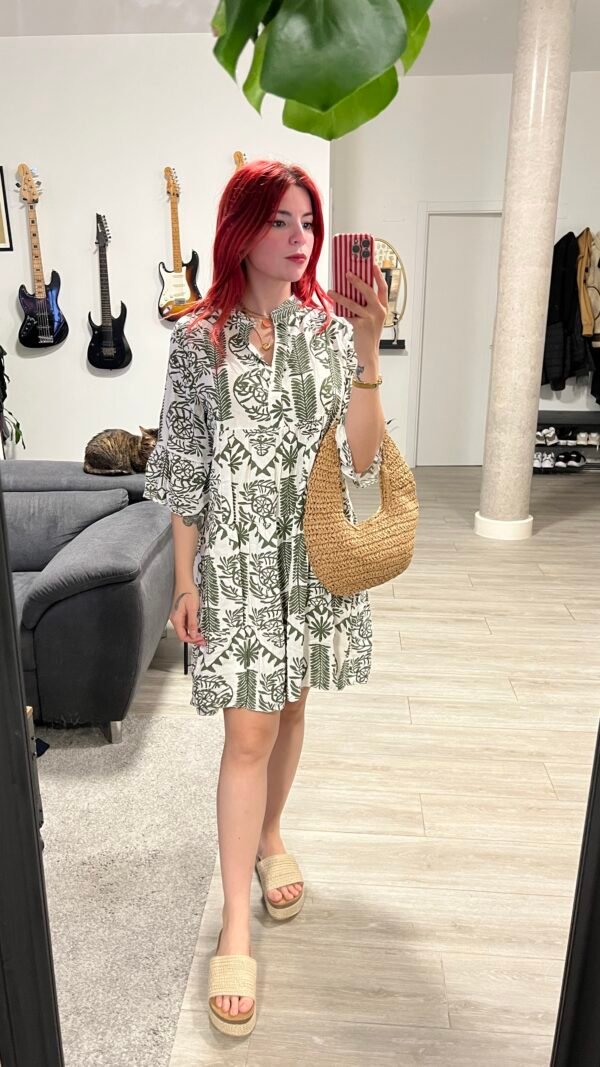 Mamita Estampada Mangas Vuelo