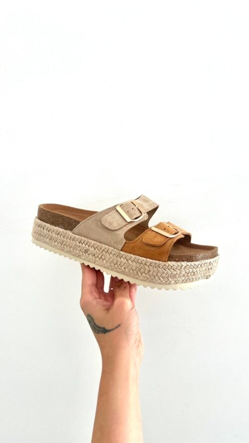 Prácticas Dos Tonos Camel/Beige