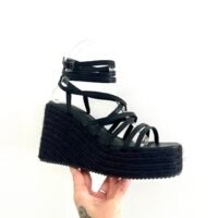 Plataformas de Rafia Cocalecas Negras