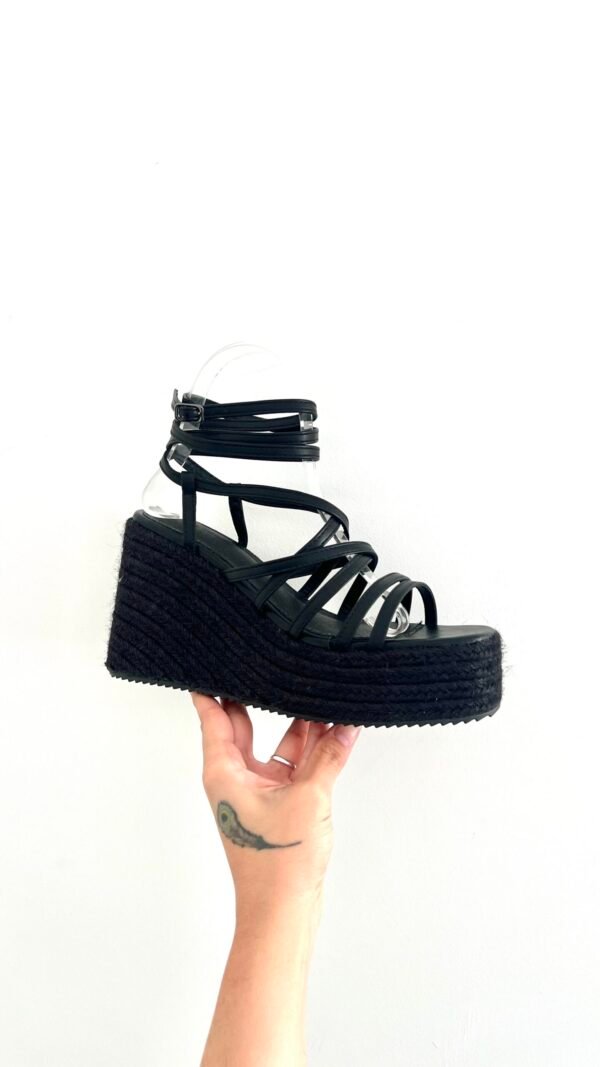 Plataformas de Rafia Cocalecas Negras