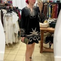 Mamita Color Entero Bordado Dorado