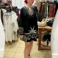 Mamita Color Entero Bordado Dorado