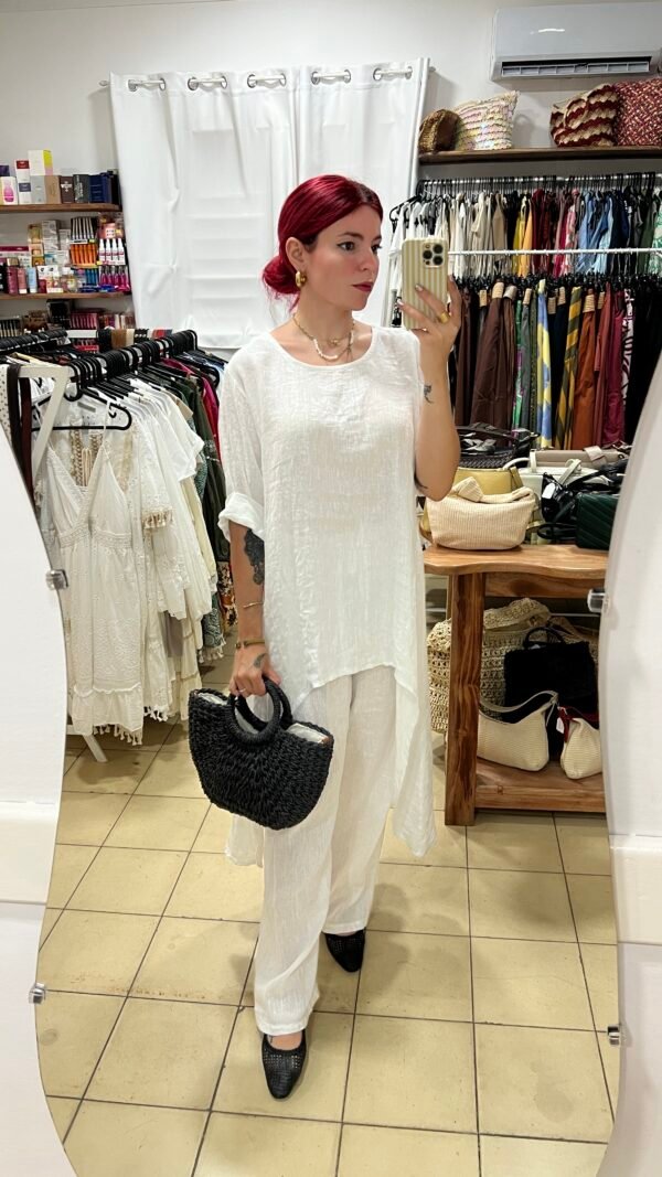 Conjunto Pantalón y Blusa Asimétrica