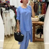 Conjunto Pantalón y Blusa Asimétrica