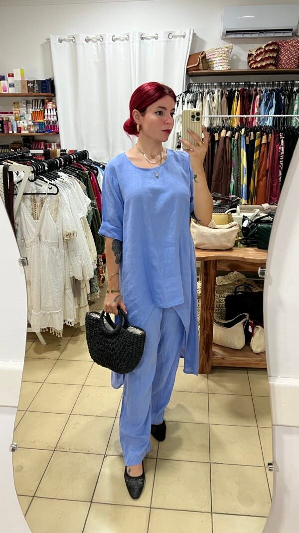 Conjunto Pantalón y Blusa Asimétrica