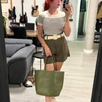 Short con Cinto de Rafia