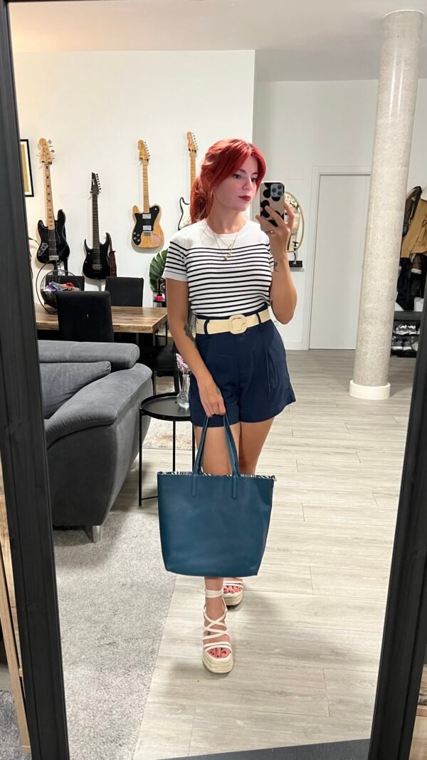 Short con Cinto de Rafia