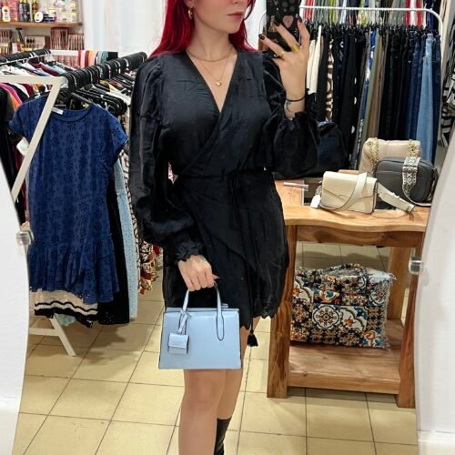 Vestido Manga Larga con Bordado