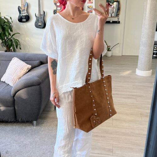 Conjunto Pantalón y Blusa con Flecos