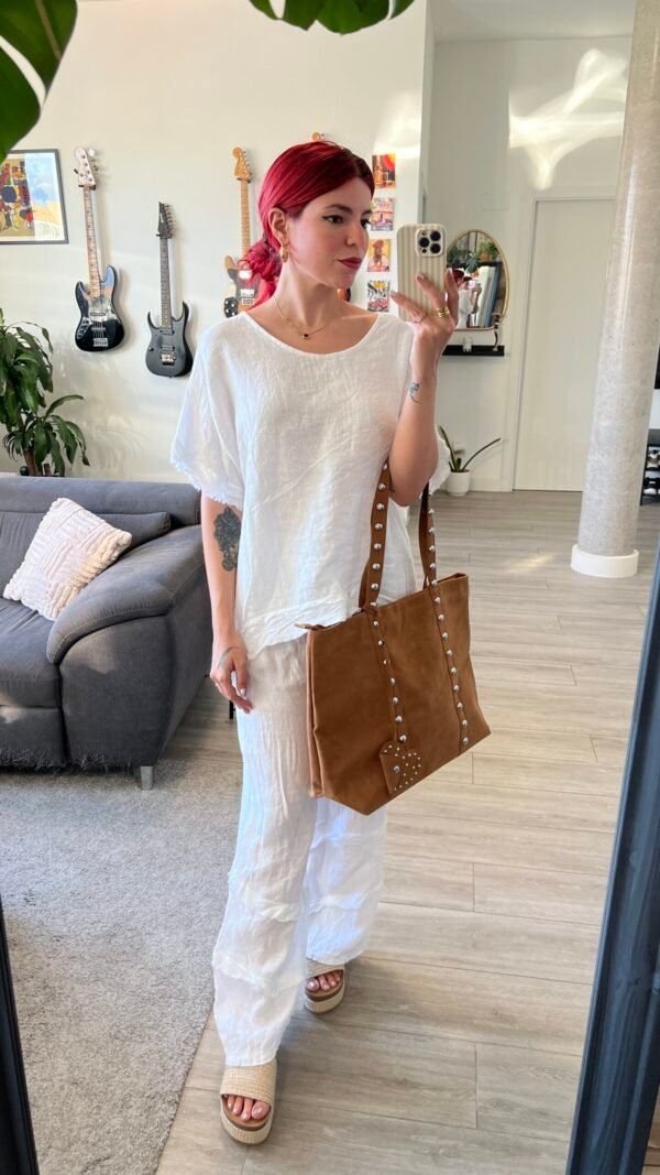 Conjunto Pantalón y Blusa con Flecos