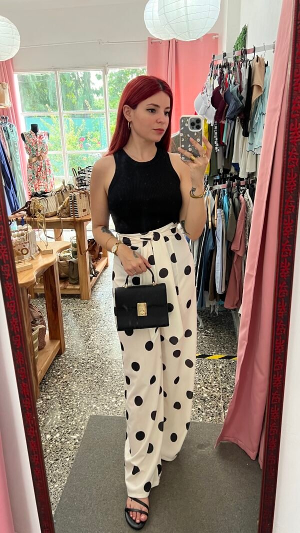 Pantalón Estampado Lunares