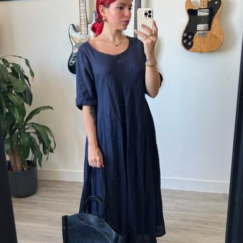 Vestido Largo con Saya Amplia