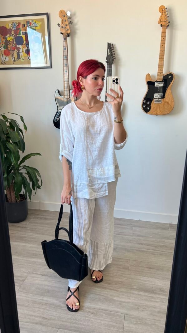 Conjunto de Pantalón y Blusa Detalle Animal Print