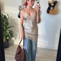 Vestido Lencero Asimétrico