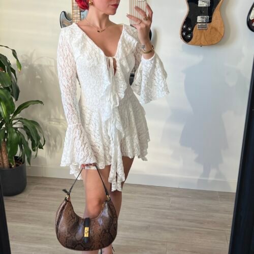 Monoshort Blanco de Encaje