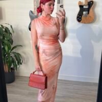 Vestido Tul Degradación de Colores