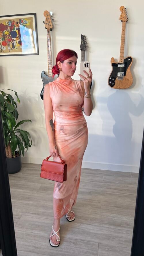 Vestido Tul Degradación de Colores