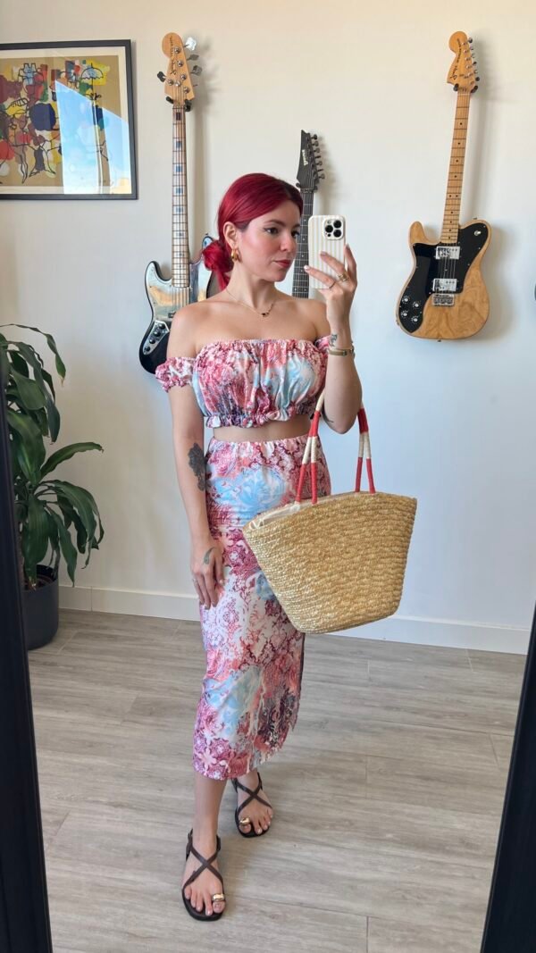 Conjunto Saya y Top Estampados