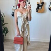 Conjunto Pantalón y Blusa Tirantes con Vuelos