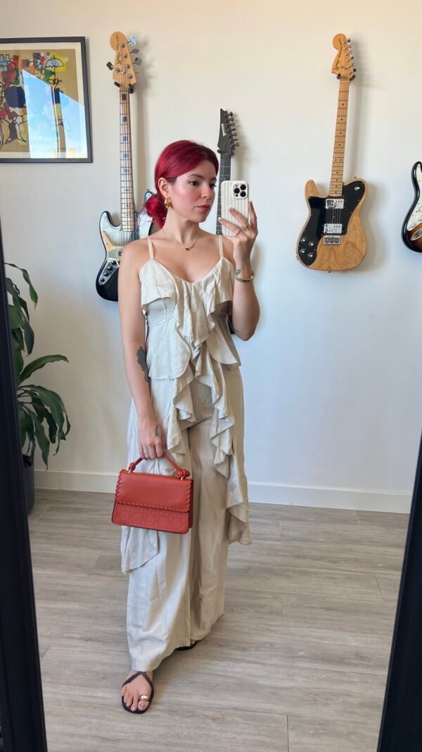 Conjunto Pantalón y Blusa Tirantes con Vuelos