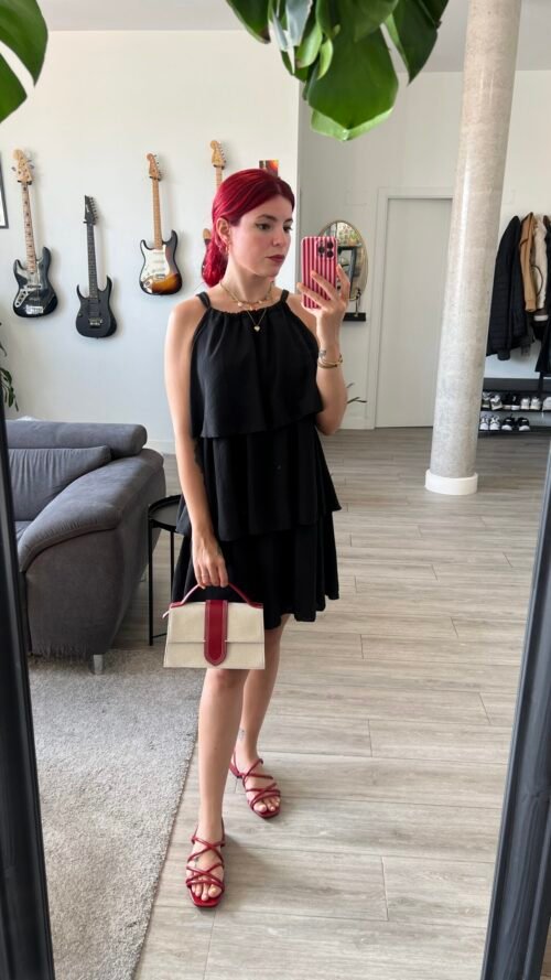 Vestido de Tirante con 3 Vuelos