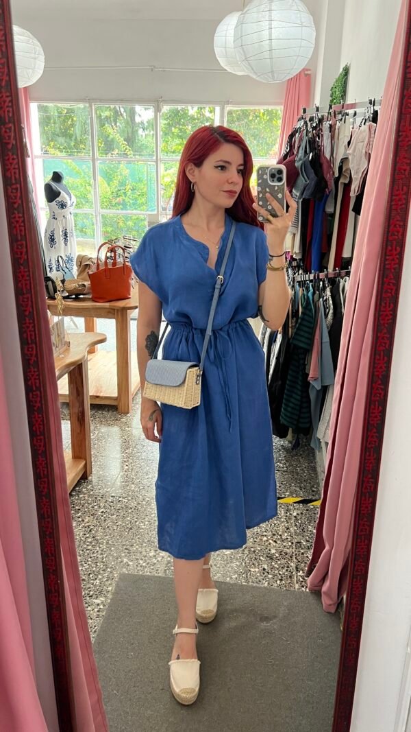 Vestido Fruncido en la Cintura