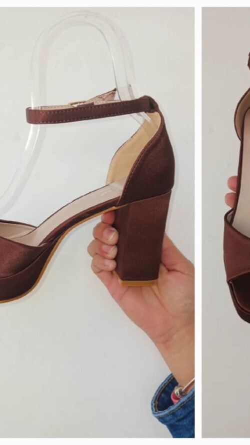 Tacón Cuadrado Chocolate